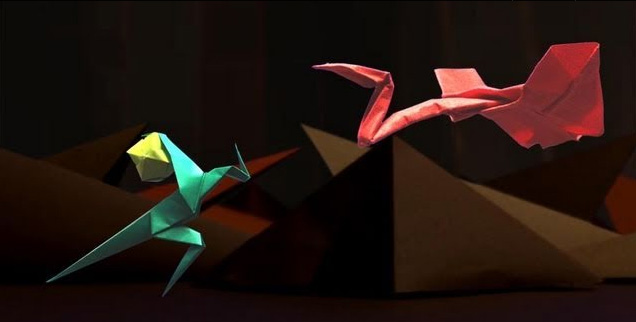 コマ撮りってスゲーや！！！【One Leg Canyon [ORIGAMI STOP MOTION ANIMATION]】