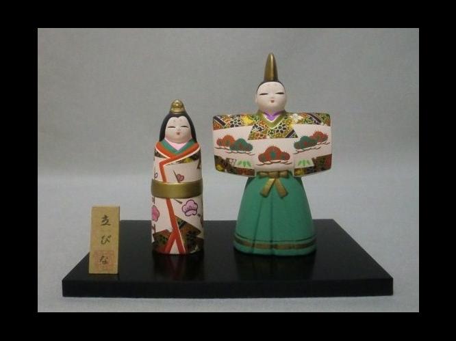 京都人形　豪勝作　立ち雛　　検：ひな人形・郷土玩具