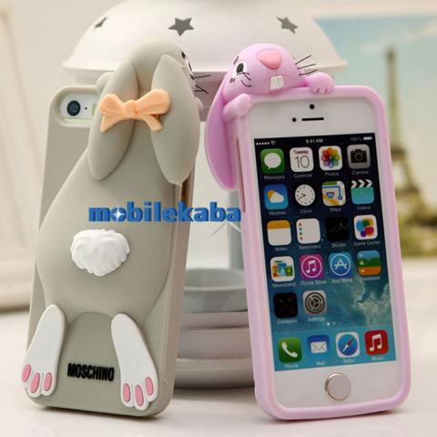 かわいい立体ウサギ兎モスキーノmoschinoのiPhone8ケース