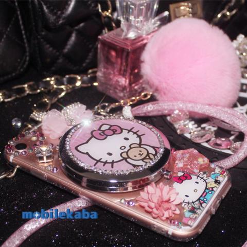 Hello Kittyq̓_Chblingbling킢iPhone8P[X