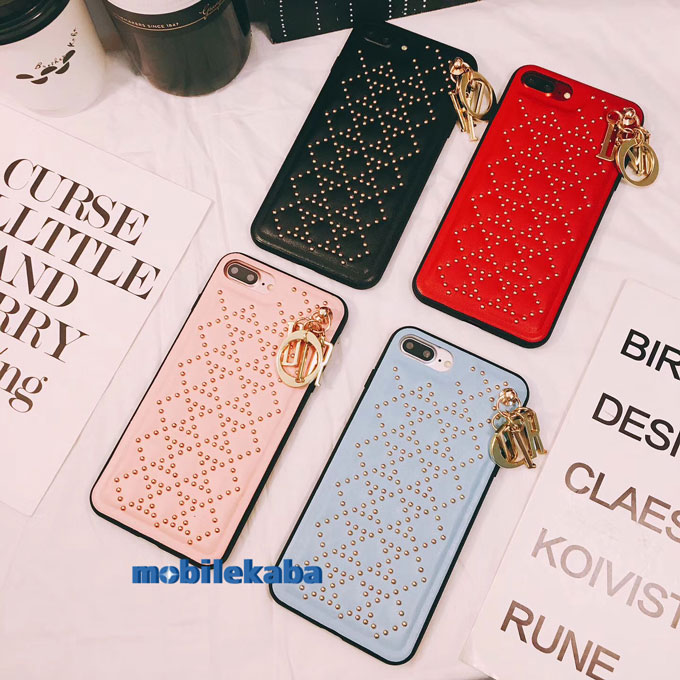 世界を驚かさせるディオールDior女子力リベット設計iPhone8ケース