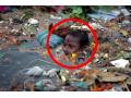 衝撃！膨大な量のプラスチックゴミに埋もれてしまった発展途上国の とある水辺の様子!!