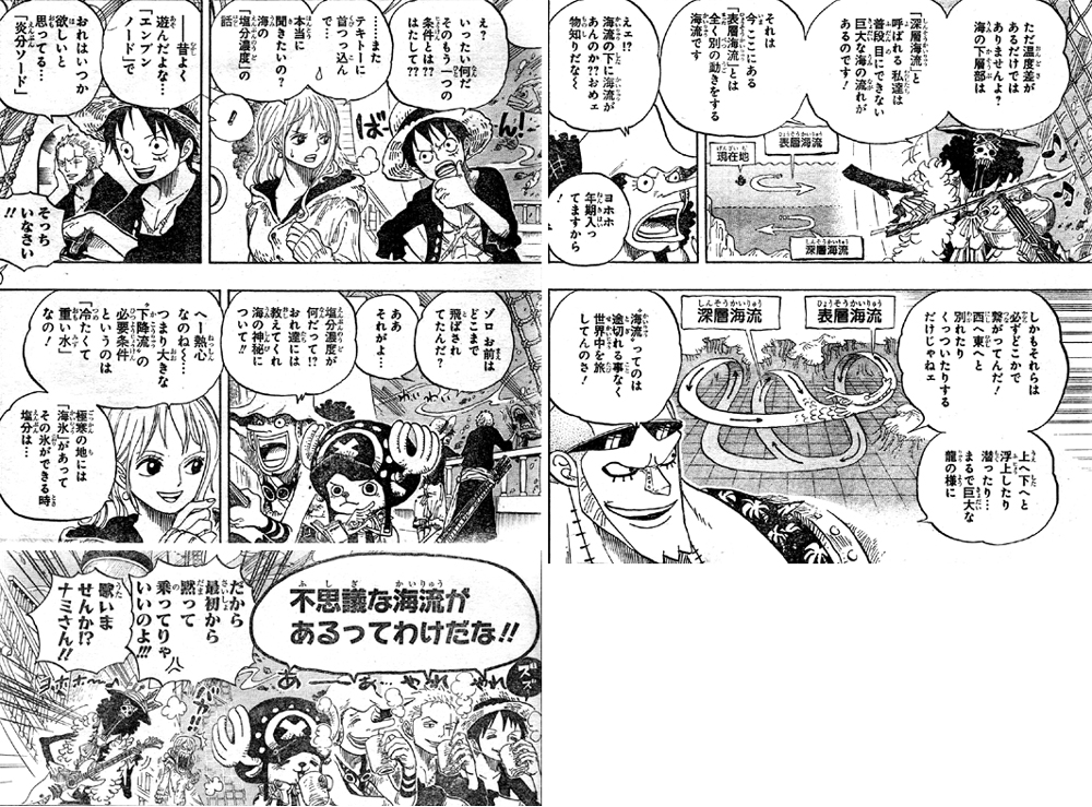 第604話 深層へ カリブーが麦わらの一味の船に 下降流のプルームへ クラーケンをてなづける One Piece ワンピース 道場 アニメ 漫画 まにあ道 趣味と遊びを極めるサイト