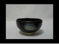 京焼　鉄釉刷毛目　茶碗