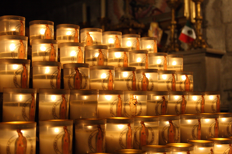 ノートルダム大聖堂 蝋燭