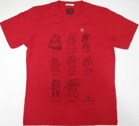 ＵＴユニクロ　シャアアズナブル歴代モビルスーツＴシャツ